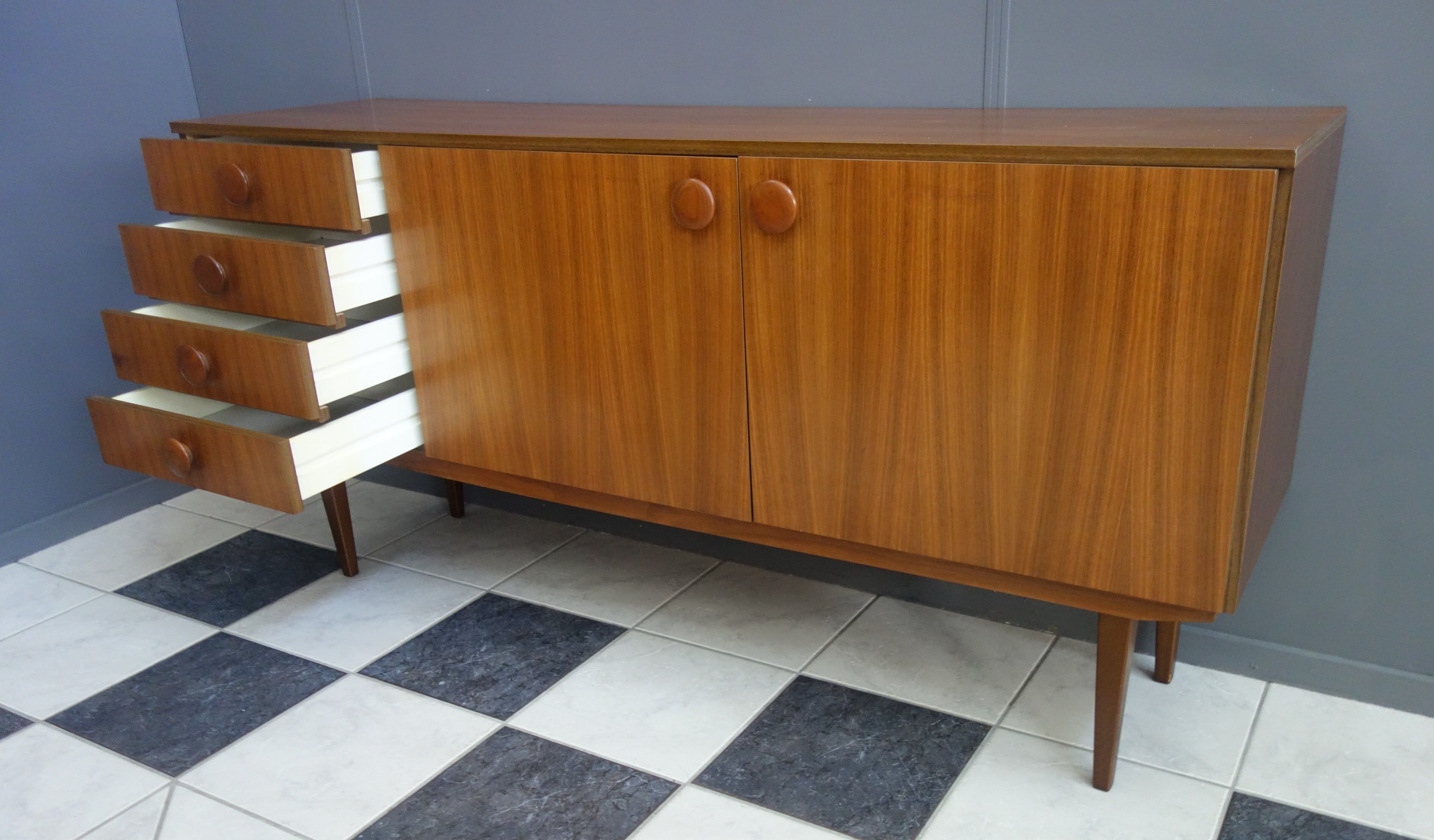 1960s wood swedish sideboard