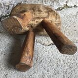 Brutalist tripod farm stool - mid-twentieth century