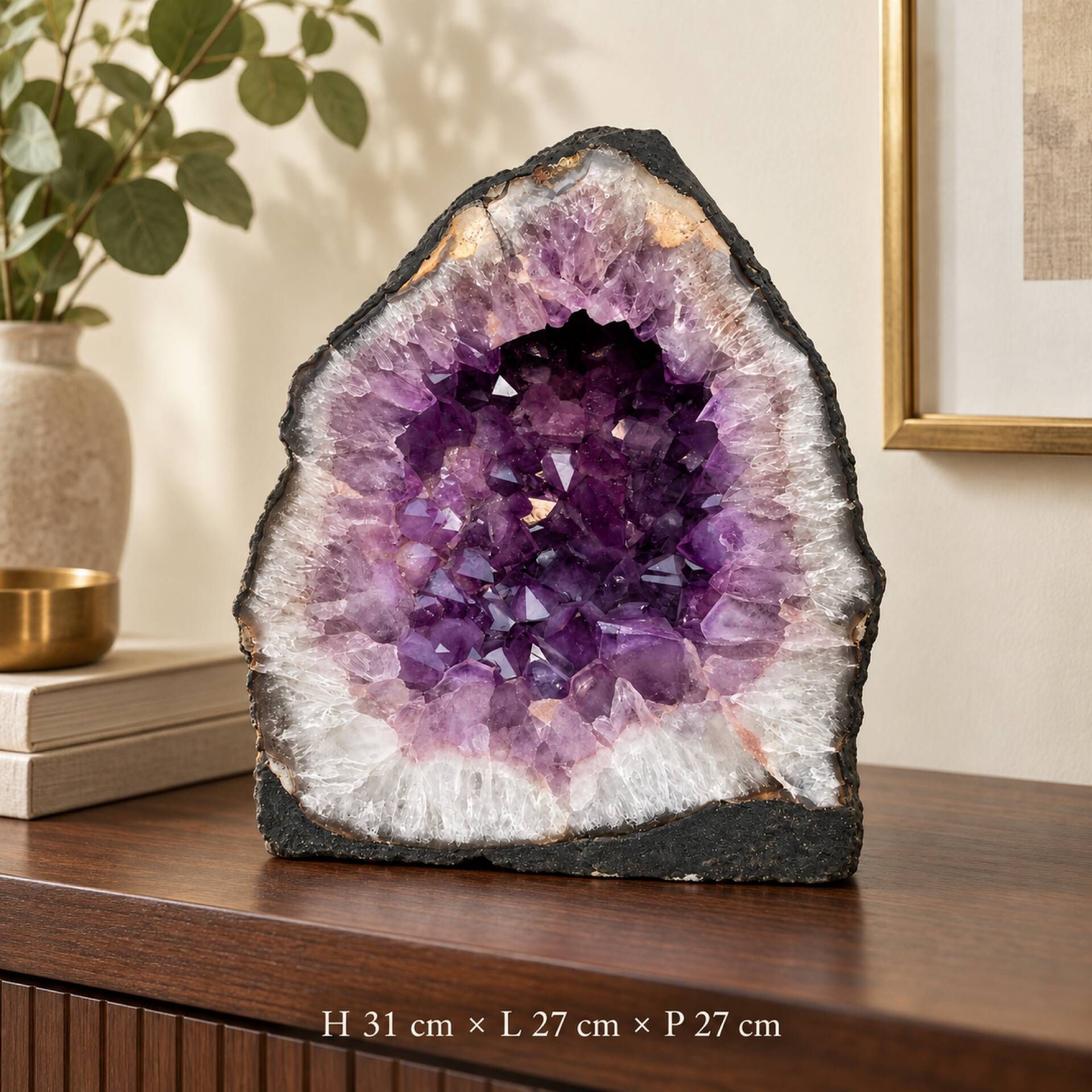 Amethyst cathedral geode – 19.1 kg – H 31 cm
