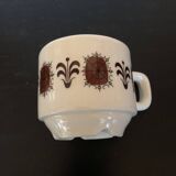 Vintage bistro cups