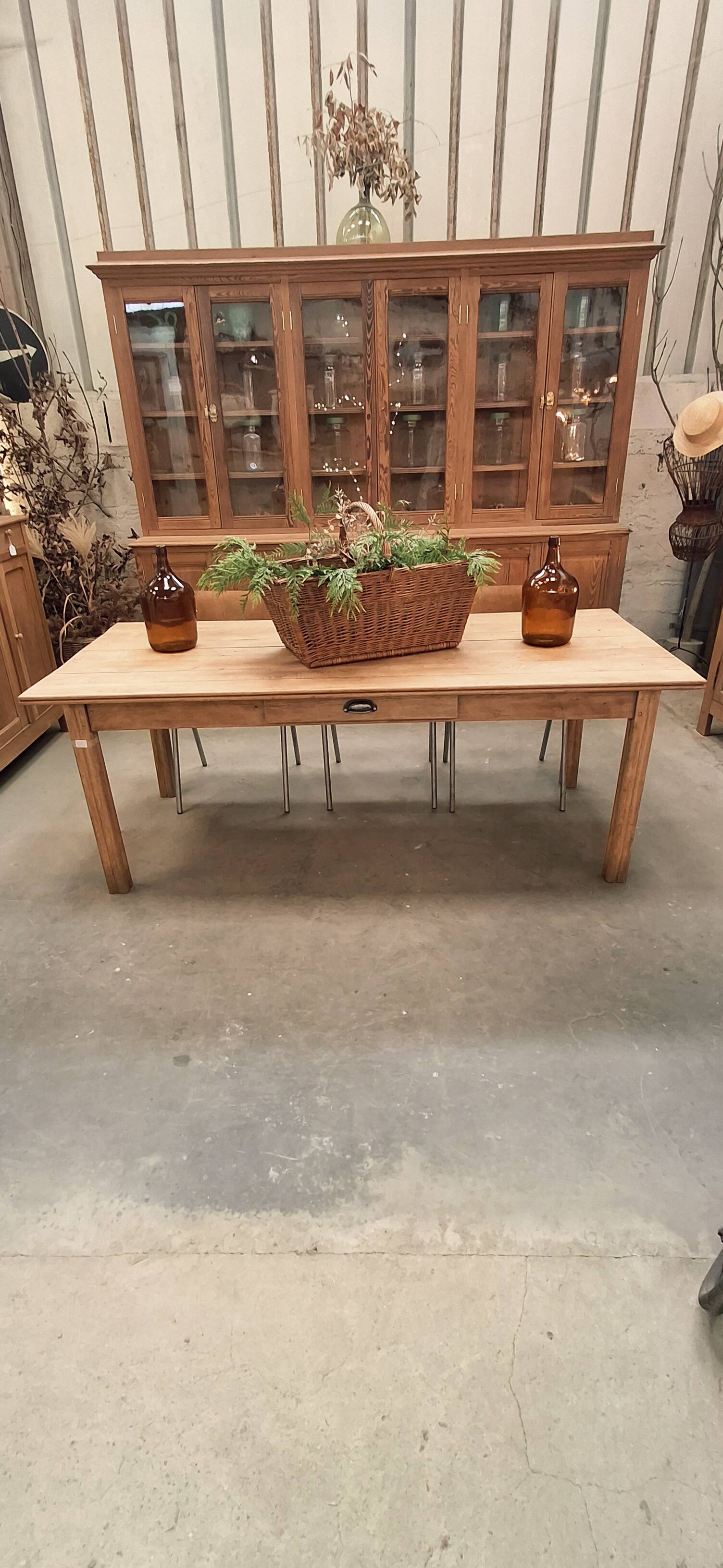 Table de ferme en chêne massif
