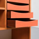 Wooden library by Pierre Guariche for Negroni, La Plagne, 1960s