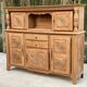 2-part Breton sideboard renovated in solid raw oak 200cm