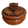 Handmade round box in solid wood