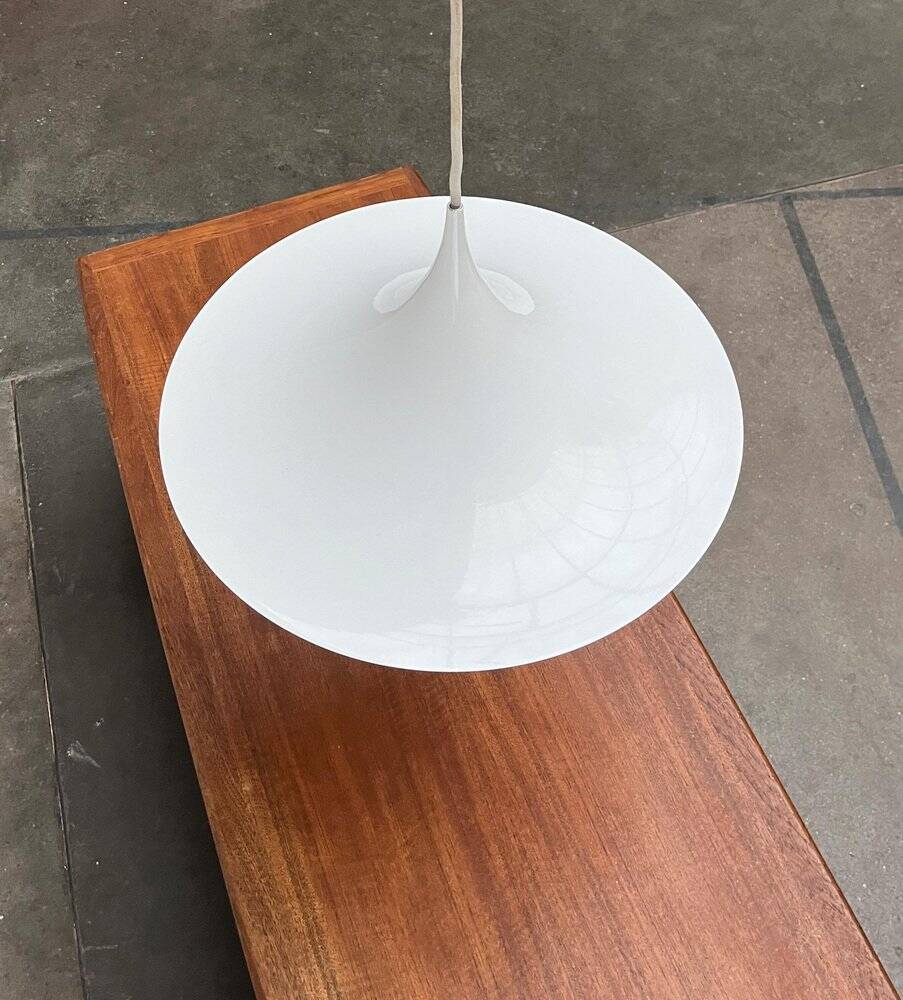 Semi-suspended space mid-century lamp by Bondrup & Thorup for Egoluce, Italy, 1970s.