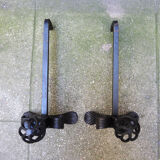 Old Cast Iron Chenets: Orbe