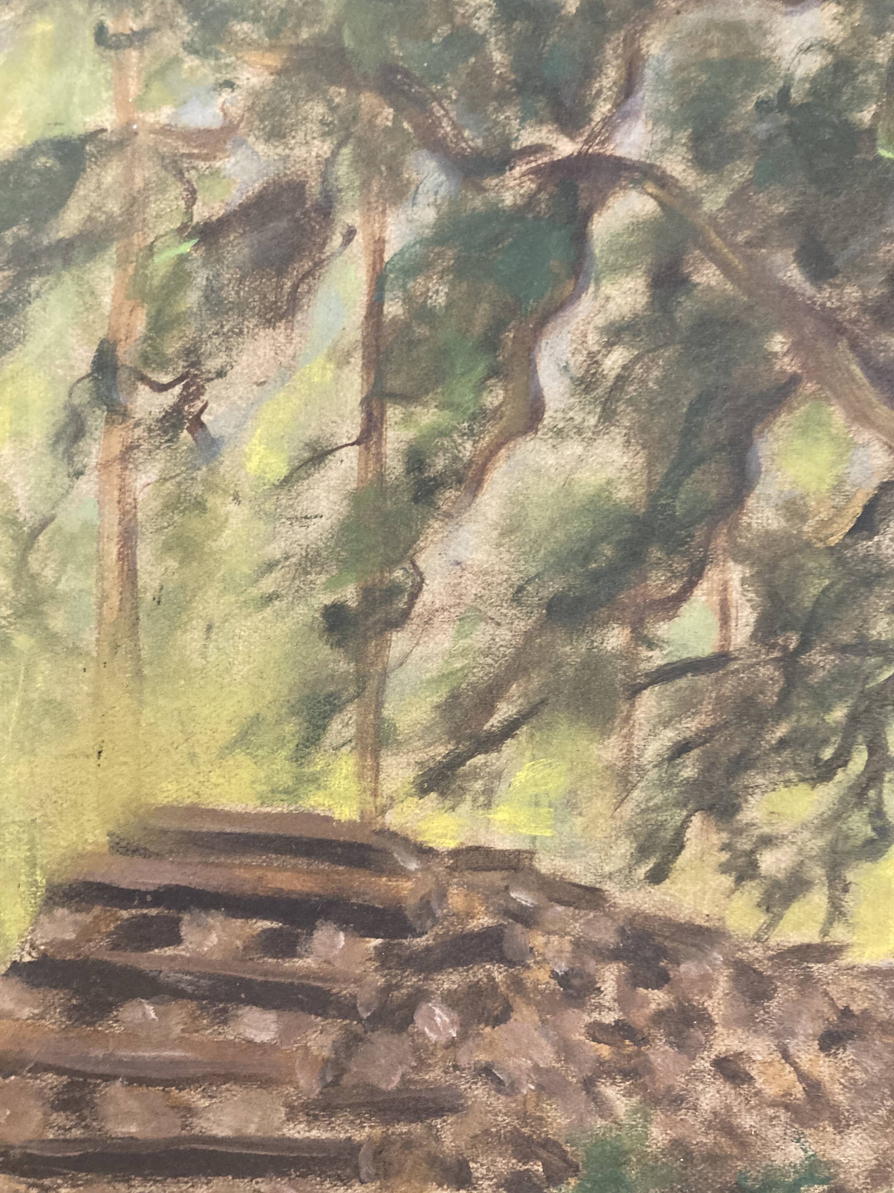 Vintage landscape painting