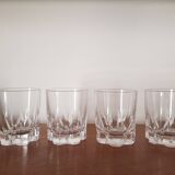 Set of 4 small water glasses