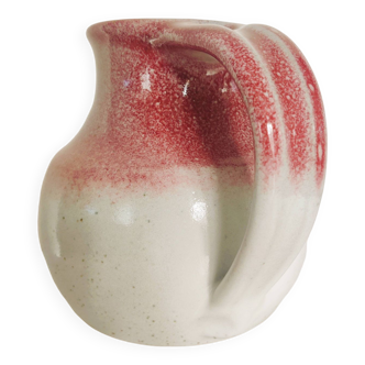 Pink stoneware pitcher