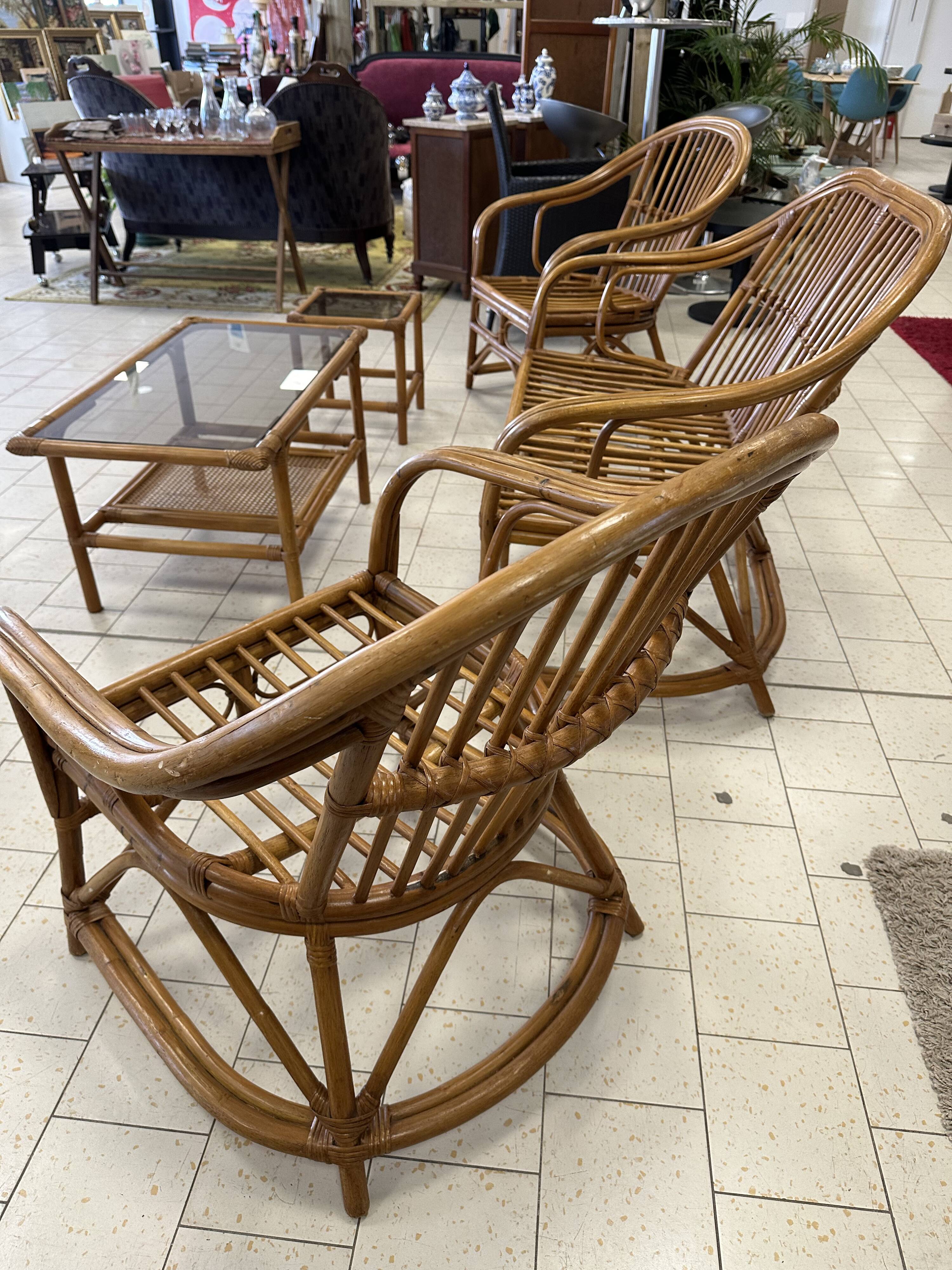 Rattan garden furniture