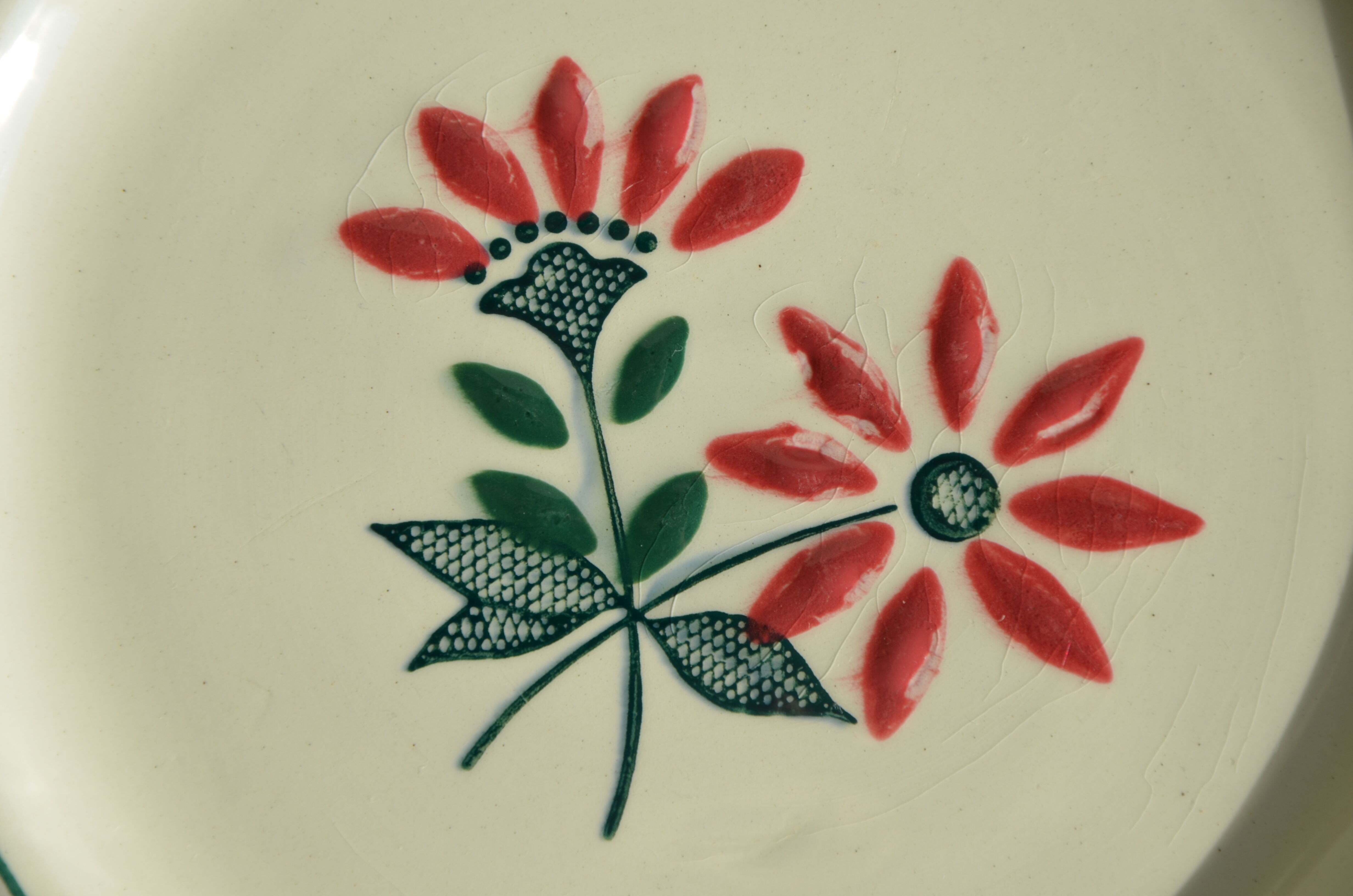 Set of 4 Céranord flat plates