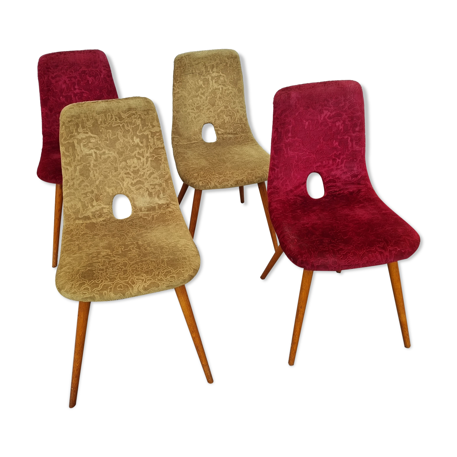 4 Miroslav Navratil chairs from 1970