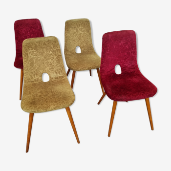 4 Miroslav Navratil chairs from 1970