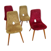 4 Miroslav Navratil chairs from 1970