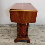 Small wooden drop-leaf table