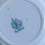 Antique ironstone plates signed Moulin des Loups "Provence"