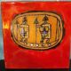 Ceramic tile "Templars" Italy 1960s