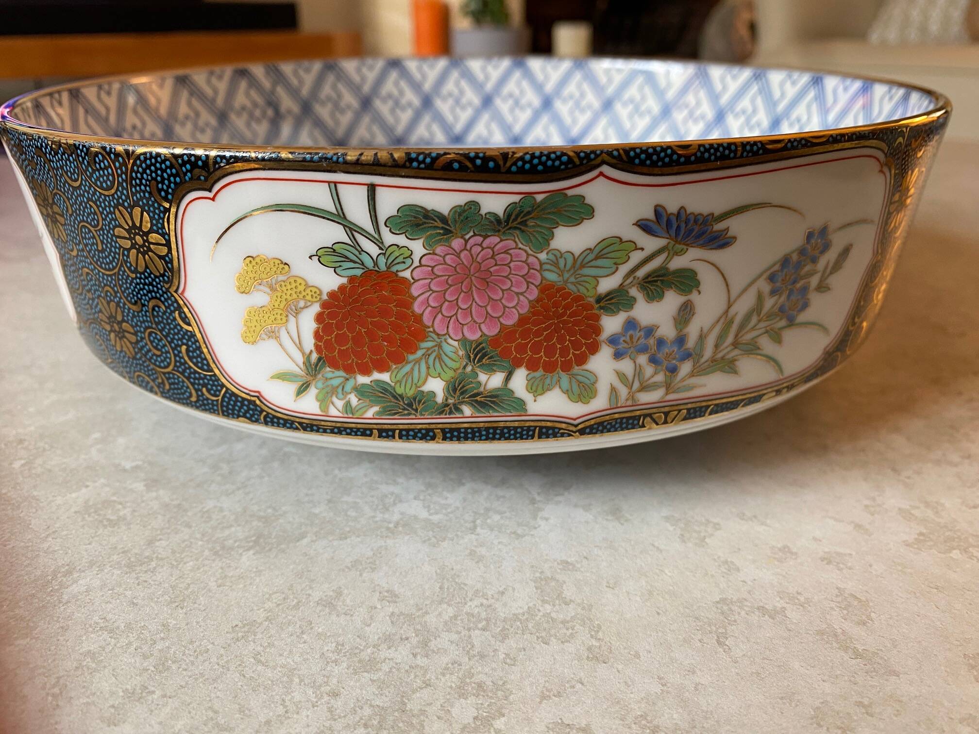 Chinese porcelain salad bowl