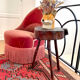 Rough wood tripod stool ethnic style