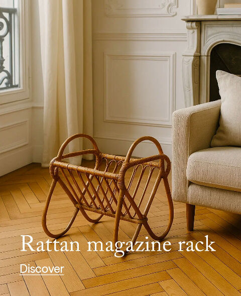 Rattan Magazine rack