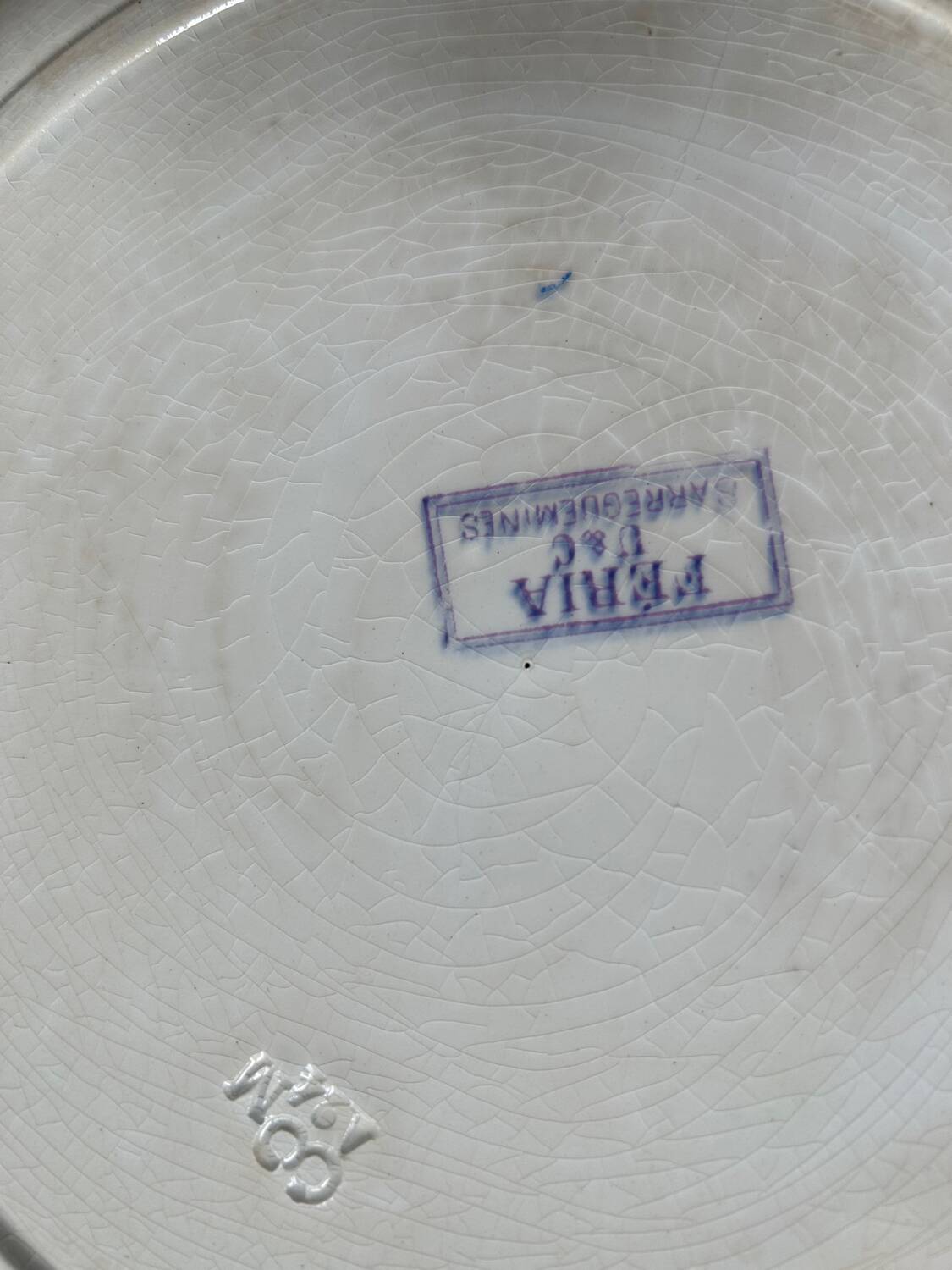 Round dish “Terre de Fer” Sarreguemines