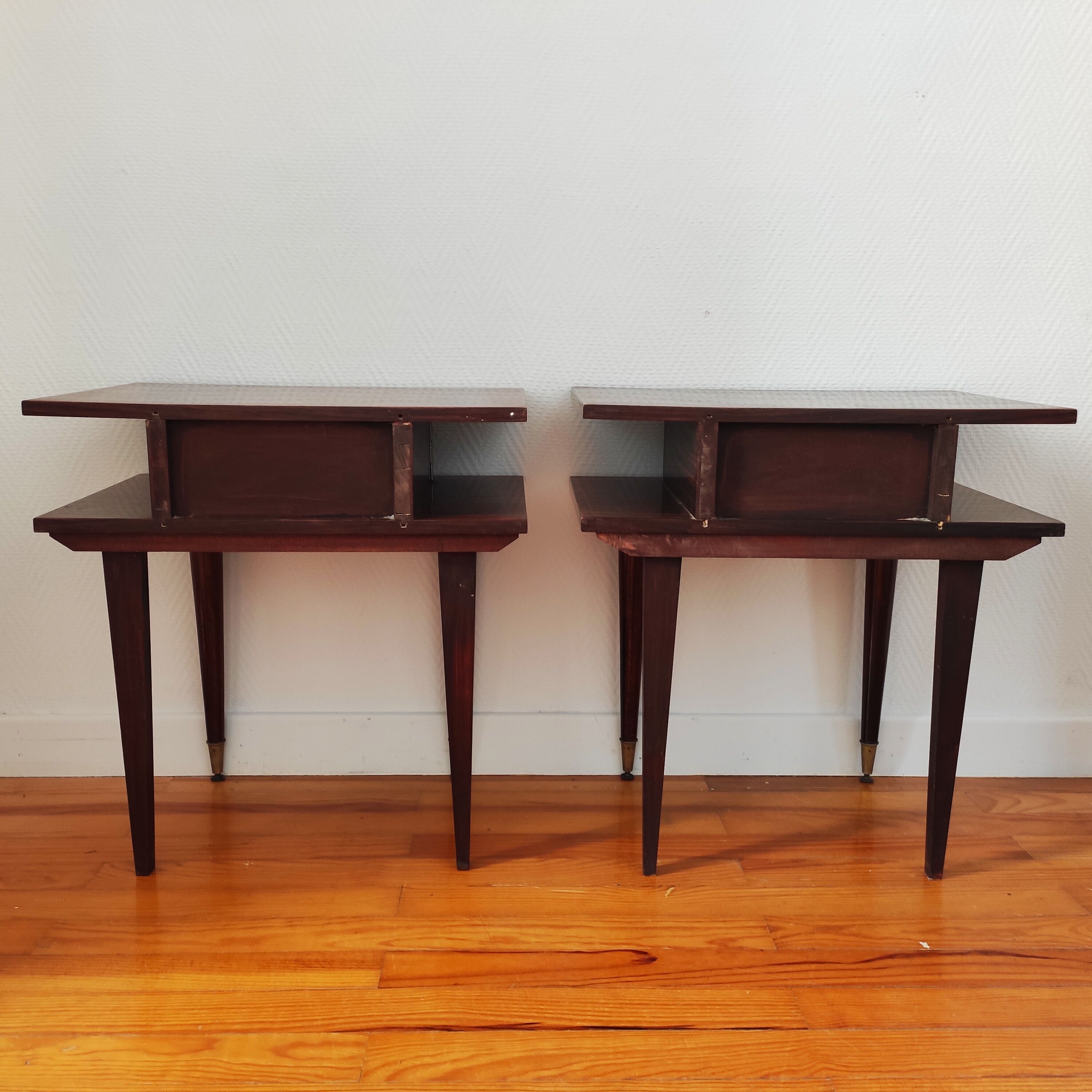 Pair of vintage bedside tables