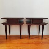 Pair of vintage bedside tables