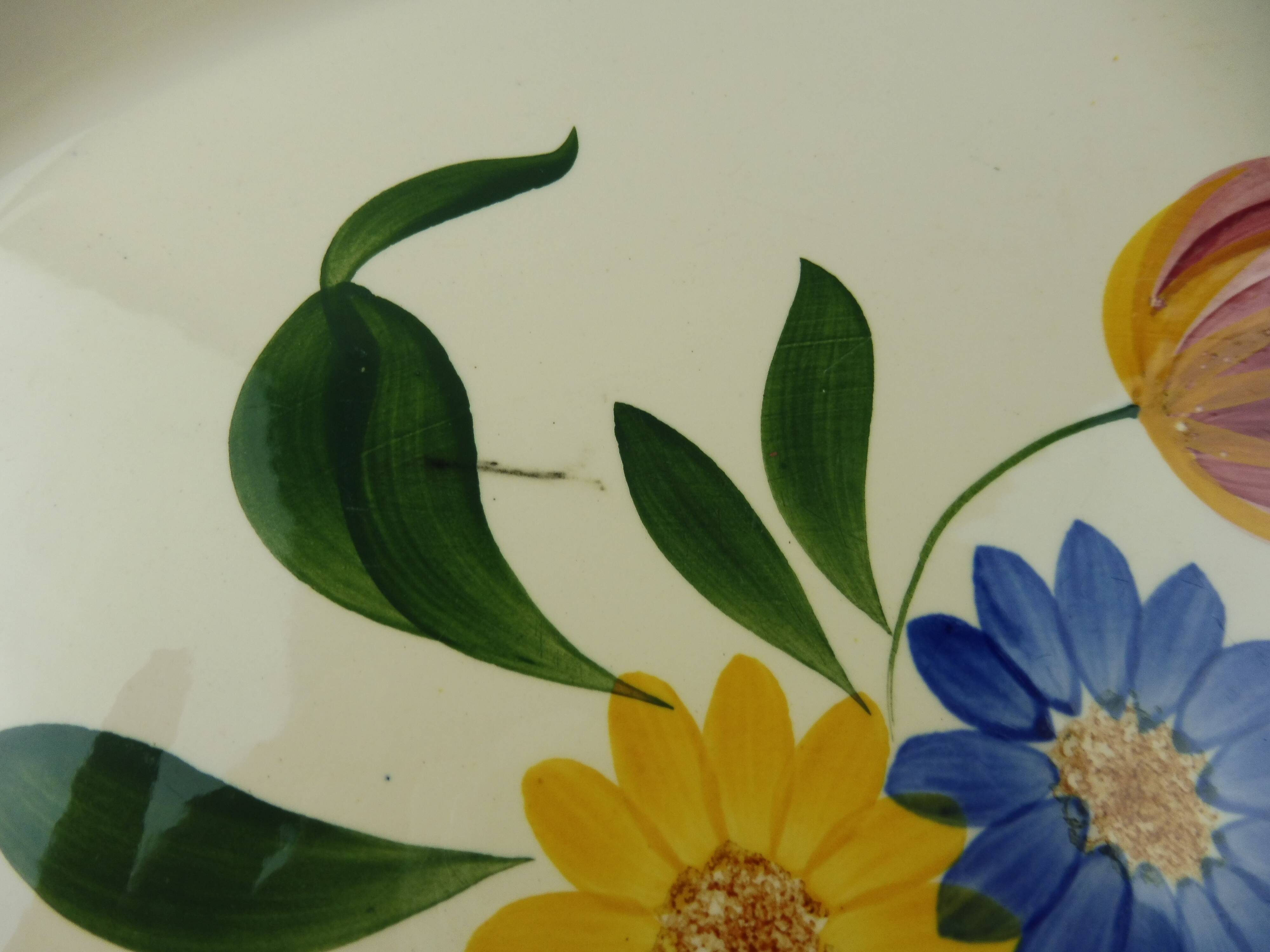 Flat oval décor Selestat, Schlettstadt, from Sarreguemines