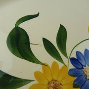 Plat ovale décor Selestat, Schlettstadt, de Sarreguemines