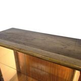 Vintage art deco cabinet / display cabinet with integrated lamps