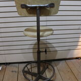 2 Vintage bar stools - adjustable height