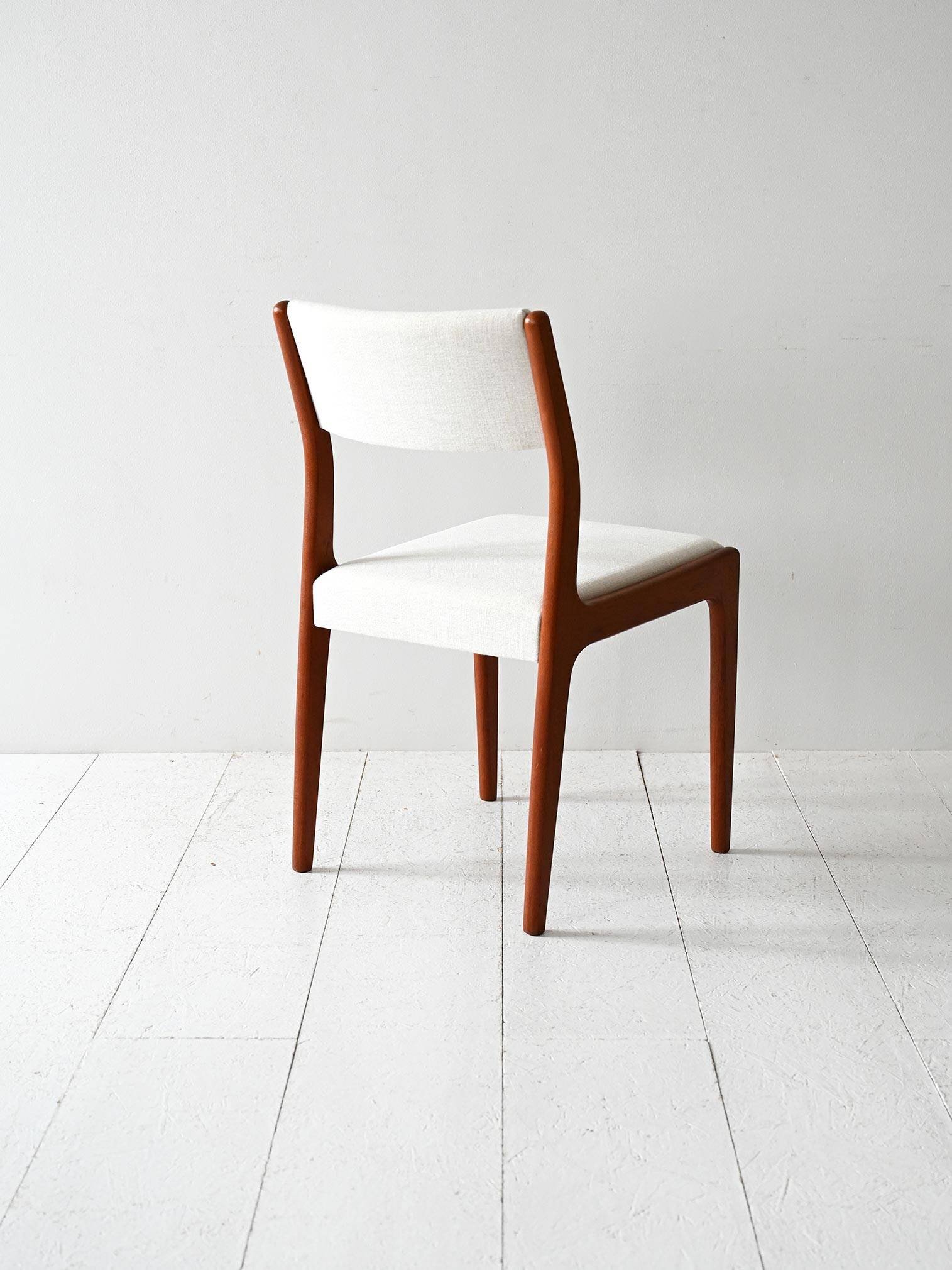 Set of 6 1960s Scandinavian teak dining chairs