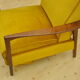 Mid-century armchair with folding footrest, 1960s