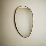 Miroir laiton  doré 52 cm
