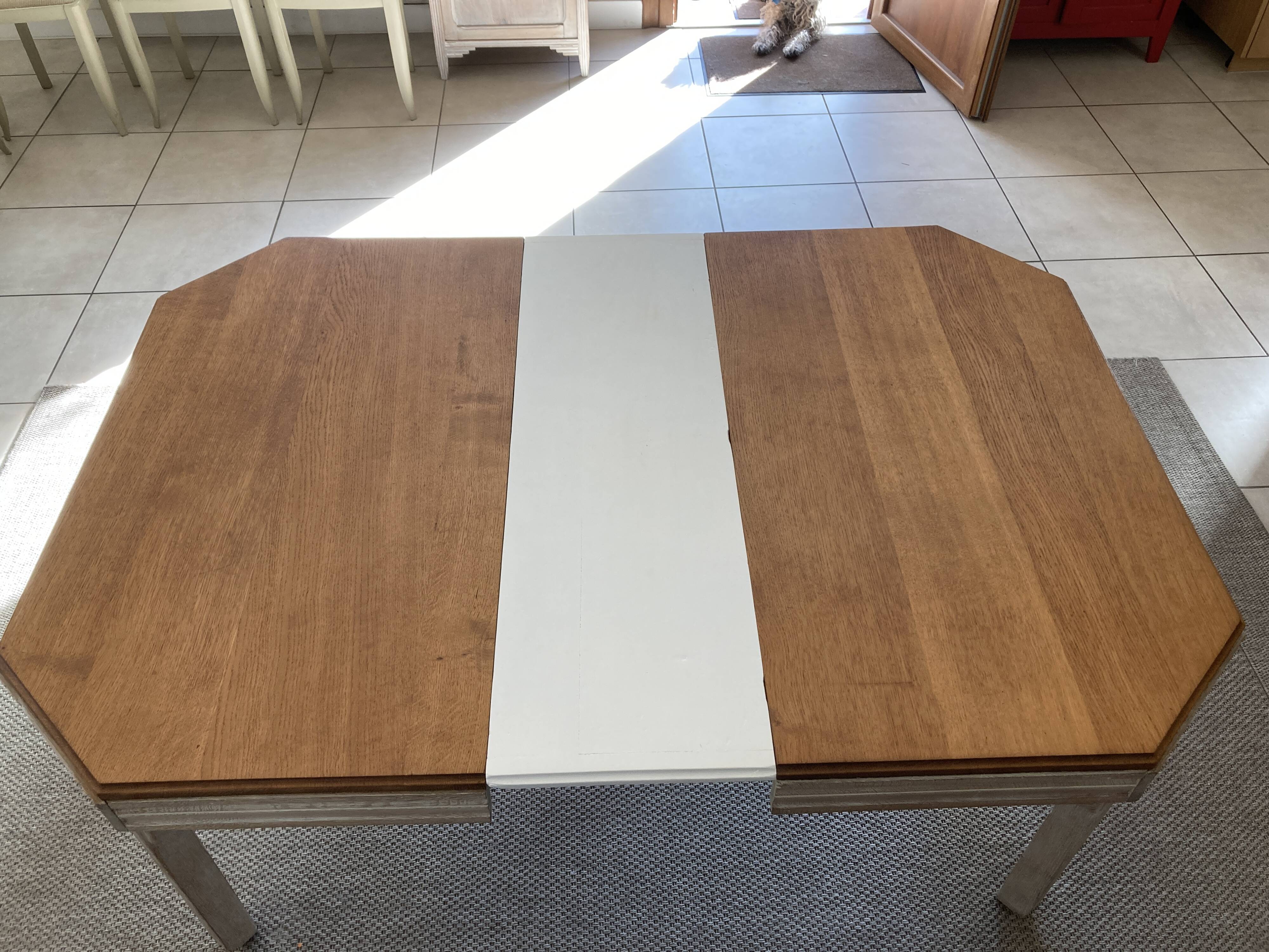 Refurbished extendable oak table