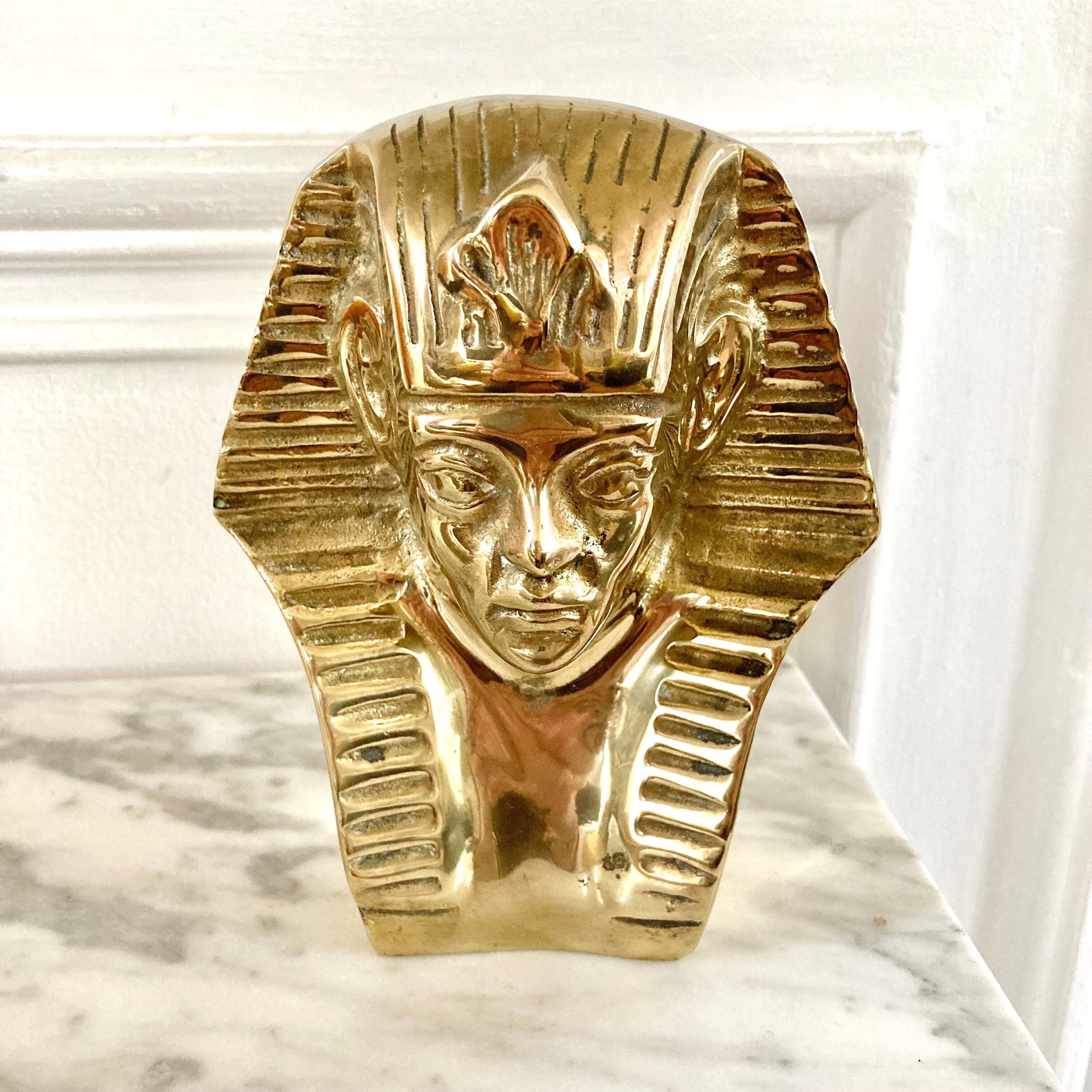 Brass paperweight bookend