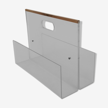 David Lange's plexiglas magazine holder