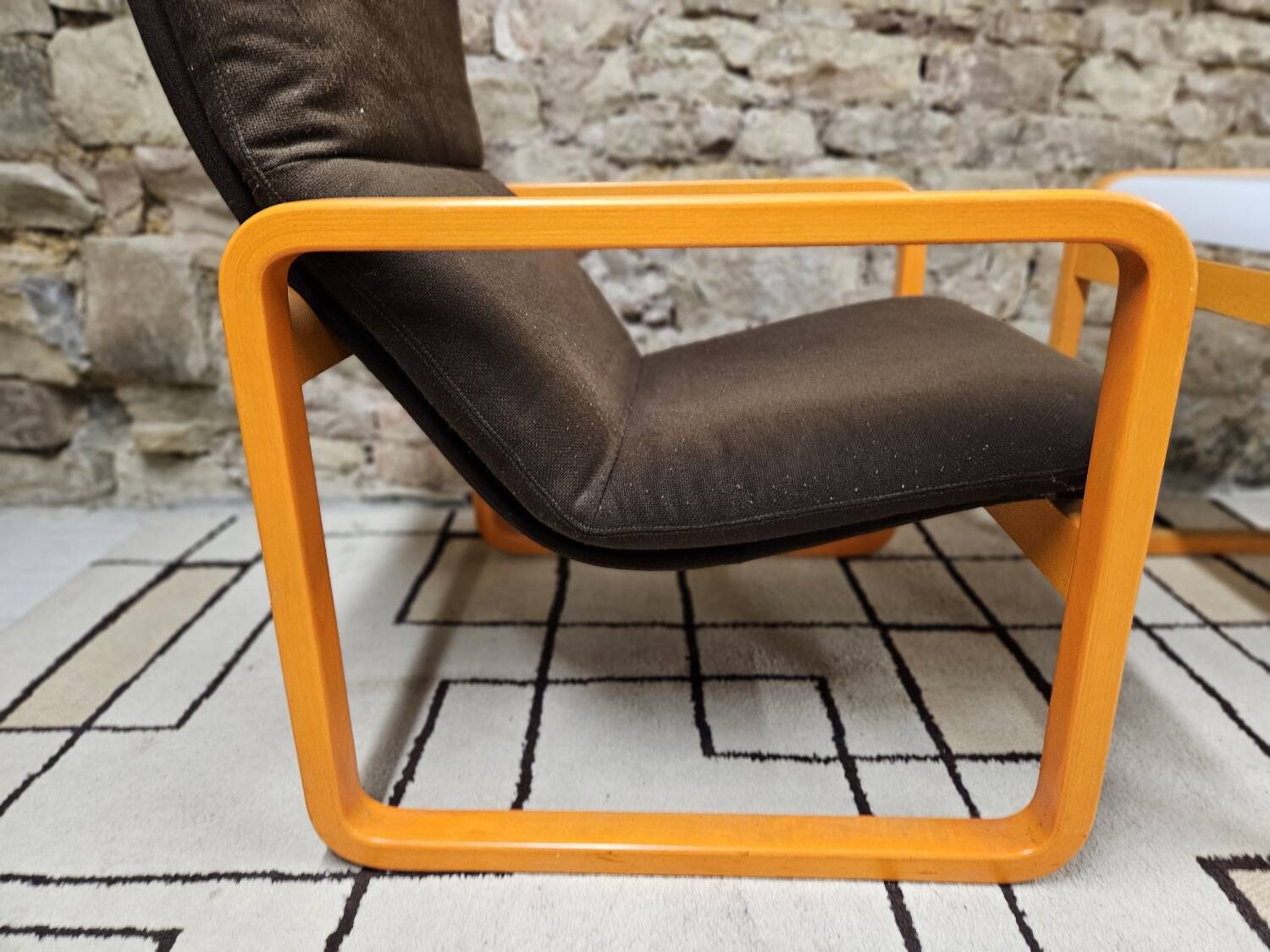 Set of Wilkhahn bentwood armchairs and tables, vintage 1980s