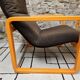 Lot Fauteuil et table Wilkhahn bois courbé 1980 vintage