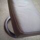 Pair of Scandinavian leather armchairs and ottoman, Ekornes, Norway, 1970