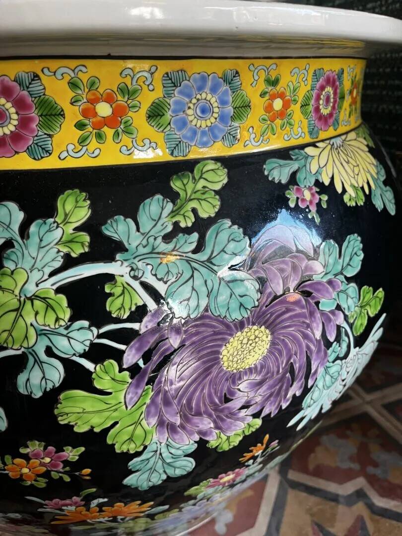 Pot de fleurs XXL asiatique