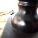 Pied de lampe en bois tourné H44cm