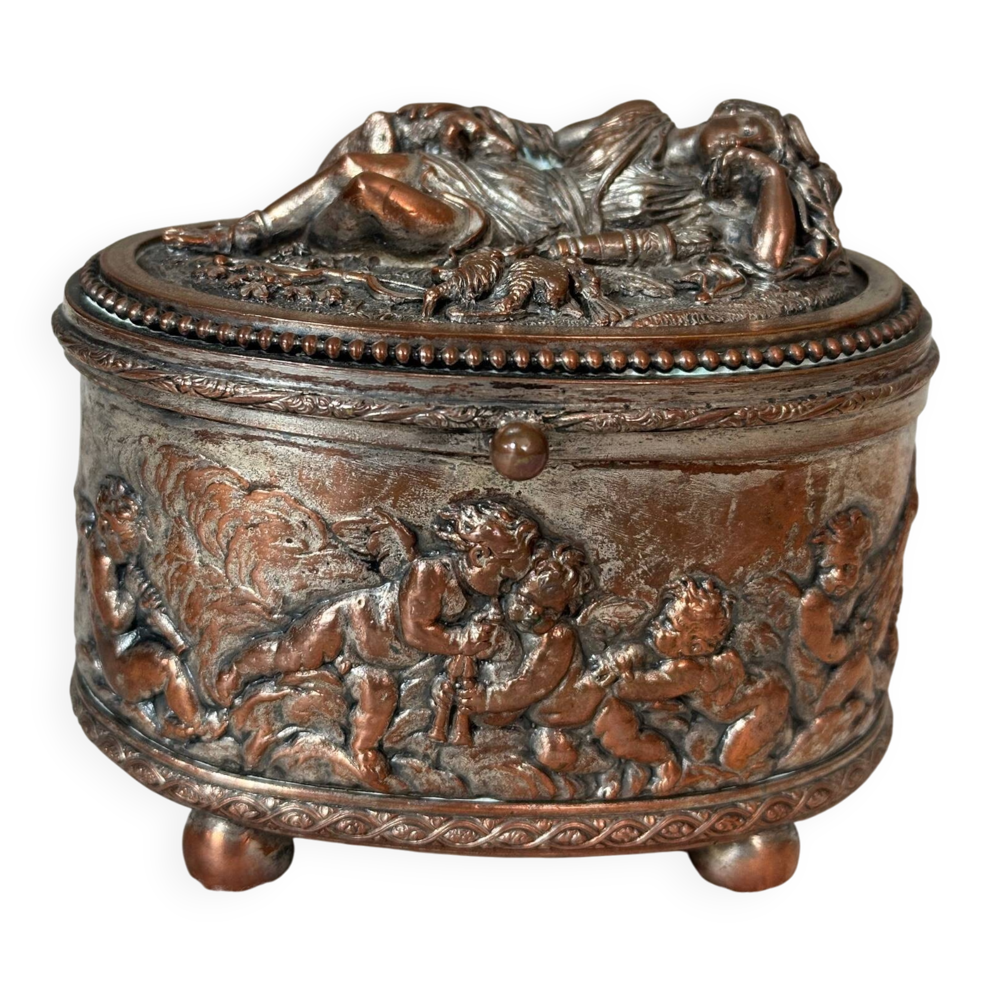Copper jewelry box