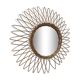 Miroir rotin vintage, 40 cm