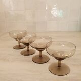 Verres à champagne style Daum