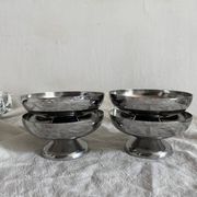 Stainless steel ice cream cups in a box