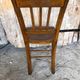 Chair bistrot luterma wood drawing sitting 70s vintage #a197