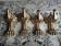 Set of 4 solid bronze furniture legs – new