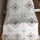 Ensemble nappes serviettes carrés de table brodé vintage