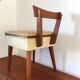 Chaise coffre travailleuse vintage années 50